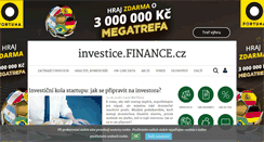 Desktop Screenshot of investice.finance.cz