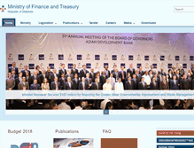 Tablet Screenshot of finance.gov.mv