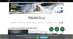 Desktop Screenshot of finance.cz