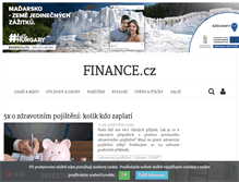 Tablet Screenshot of finance.cz