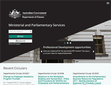 Tablet Screenshot of maps.finance.gov.au