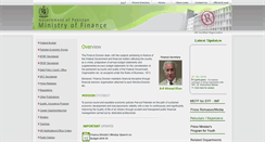 Desktop Screenshot of finance.gov.pk