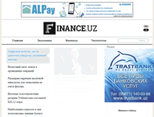 Tablet Screenshot of finance.uz