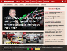 Tablet Screenshot of finance.si