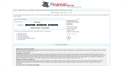 Desktop Screenshot of finance.com.au
