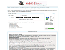 Tablet Screenshot of finance.com.au