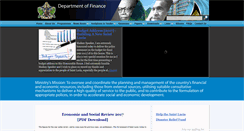 Desktop Screenshot of finance.gov.lc
