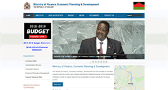 Desktop Screenshot of finance.gov.mw